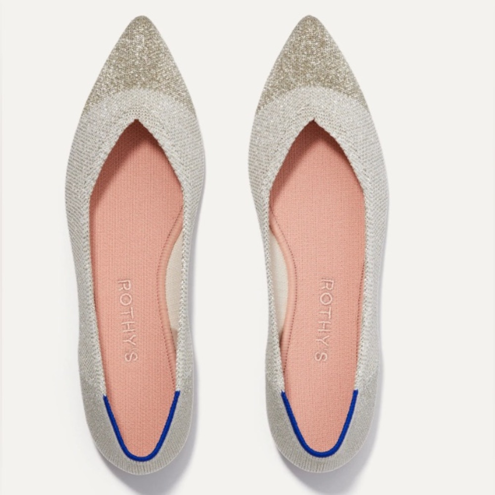 Rothys Metallic Point 10.5